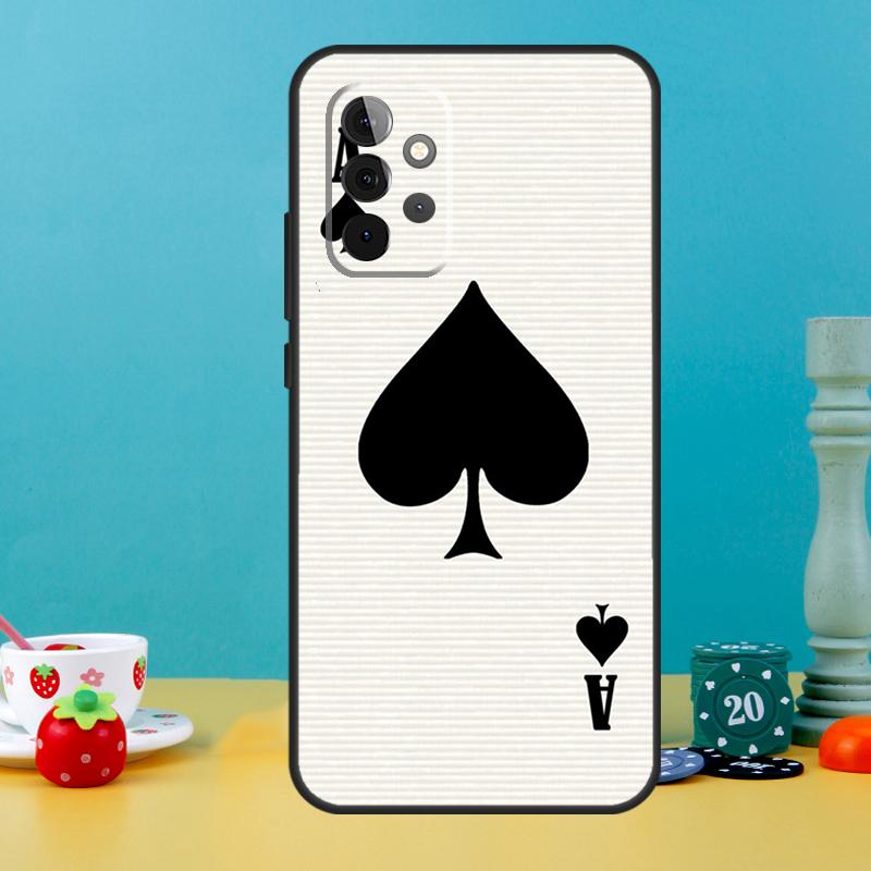 Ace of Spades Case For Samsung Galaxy A35 A26 A16 A05 A55 A15 A32 A12 A22 A52 A54 A34 A14 A56 A36 A13 A53