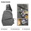 Men's Chest Bag, Able Chest Messenger Bag, Niche Waist Bag, Large-Capacity Casual Commuter Shoulder Bag, Mountain Climbing
