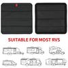 RV Window Shade, Foldable Magnetic RV Skylight Shade Cover UV Rays Protection  Trailer Window Cover (16  *16  , Black)