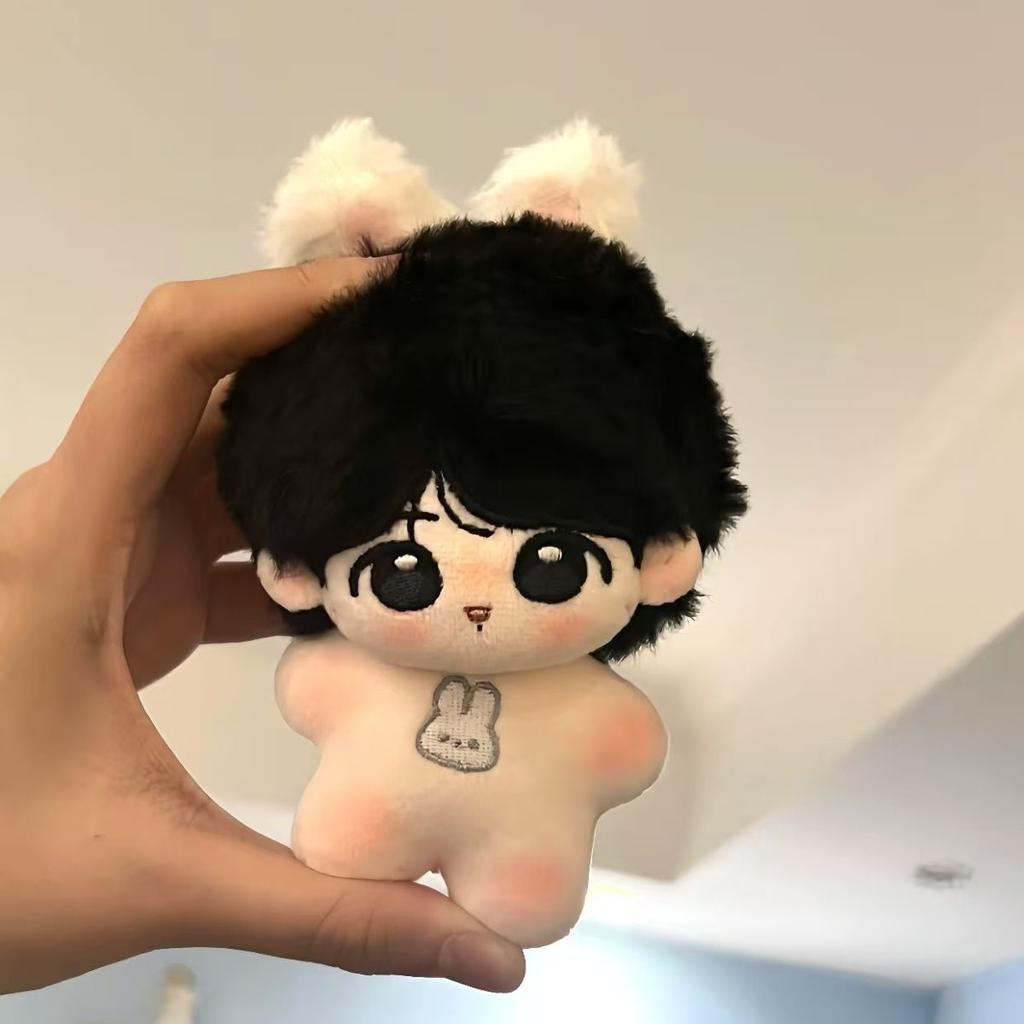 Poupée en Peluche Coton Beau Garçon Jung Kook 10cm Cadeau Surprise de Rentrée ou Pendentif Créatif pour Sac à Dos Cadeau d'Anniversaire