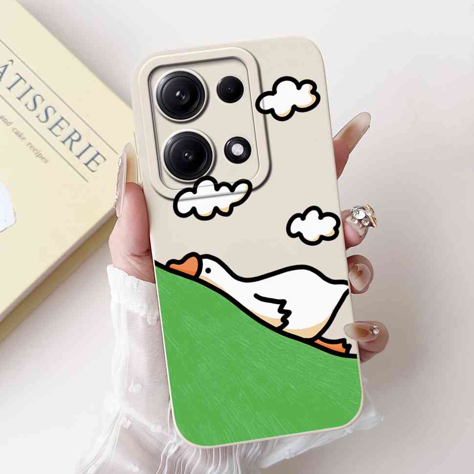 Simple Silicone Case For Redmi Note14s 4G Capa Lovely Panda Rabbit Shockproof Back Cover For Xiaomi Redmi Note 14S Phone Shell