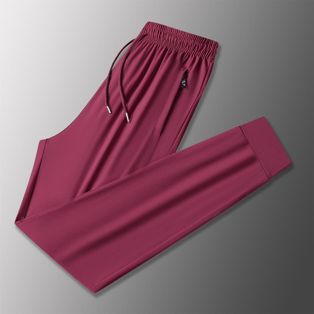 Women's Casual Pants High-waisted Belted Jogging Pants With Pockets
