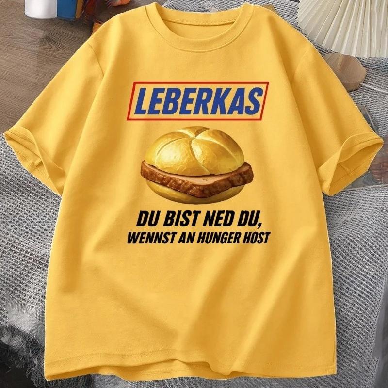 

Ladies casual short sleeved Tshirt with bread sandwich burger letters cartoon print fashionable daily ladies Tshirt 4XL
