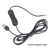 2Pin USB Male To Bare Open End 2 Cores USB 5V Quick Charging Cable with Switches for LED Light Cooling Fan Speaker