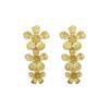 Retro Gold Flower Fringed Earrings Exaggerated Temperament Stud Earrings Women's Earrings