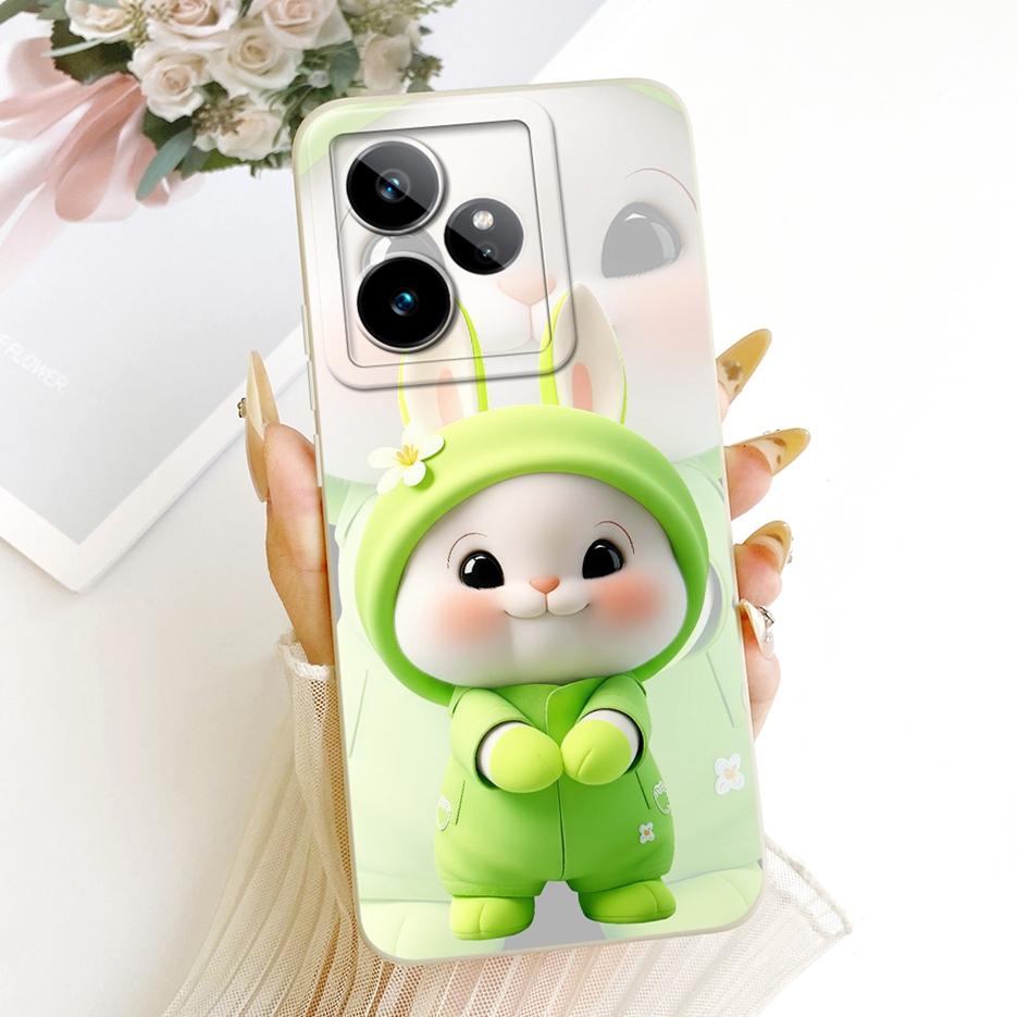 Für Realme GT 7 5G Hülle GT 7T Niedliche Katze Ente Cartoon Hülle Weiches TPU Mattes Handyhülle Für Realme GT 7 Pro GT7 T GT7T 5G Funda Taschen