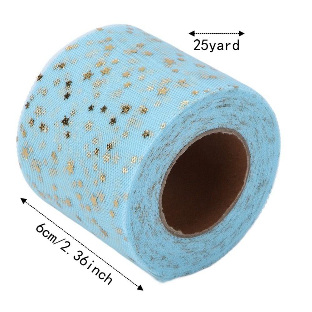 2pcs Shiny Appearance Glitter Tulle Rolls 25 Yards Each Netting Fabric Rolls For DIY Crafts