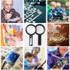 30X Handheld Magnifier with 6 Light, Jeweler Loupes Lighted Magnifying Glass-USB Rechargeable for Seniors Reading Coins Crafts Jewelry Hobbies