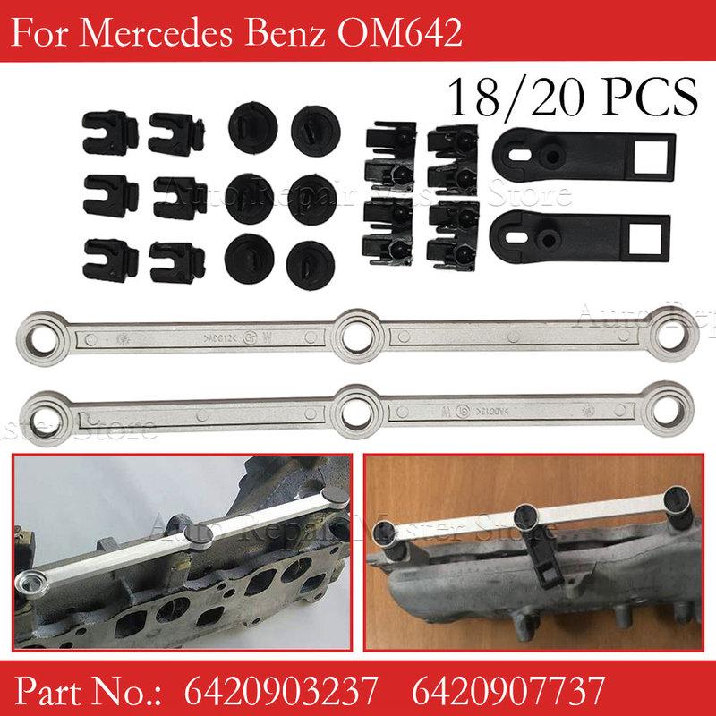 Intake Manifold Swirl Flap Repair Runner Connecting Rod Kits 6420903237 6420907737 For Mercedes Benz OM642 Car Replacement Parts