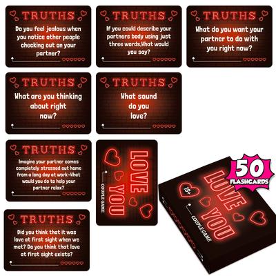 Couple Card Night Interactive Games Truth or Dare Adventure Prop Romantic Love Q&A Poker Board Games