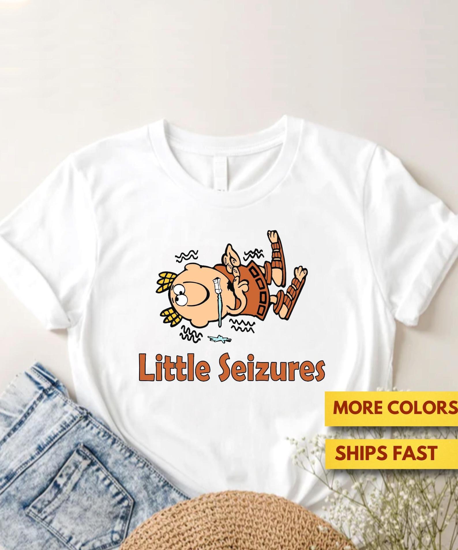 Little Seizures Shirt, Funny Little Caesars, Pizza Pun Shirt, Parody, Seizures Pun Shirt, Pizza Lovers Punny Gift, Ultra Soft Premium Tee S