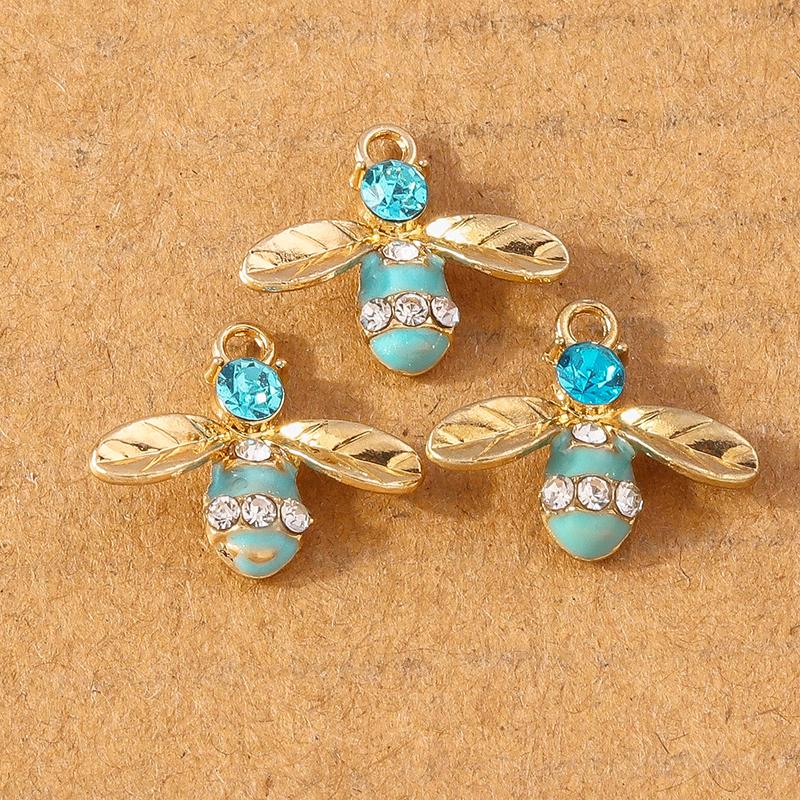 10pcs Enamel Animal Cat Bee Bird Panda Pendants Charms for Jewelry Making DIY Earrings Necklace Bracelet Accessories Supplies