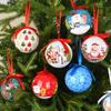 Enfeites de Árvore de Natal Criativos: Bolas de Memória e Pingentes de Papel com Padrão Pintado