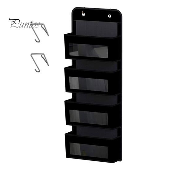 

Чотиришарова підвісна сумка для зберігання Дверний органайзер з кишенями великої місткості Вертикальна економія простору Багатофункціональна сумка-органайзер для іграшок Four Layer чорний