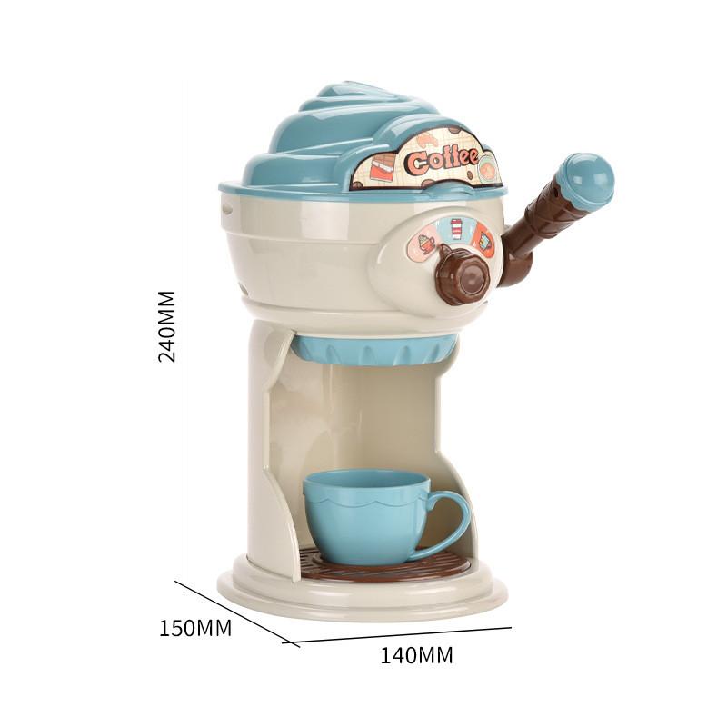 Colorful And Fun Children Kitchen Toys Set With Realistic Coffee Machine And Ice Cream