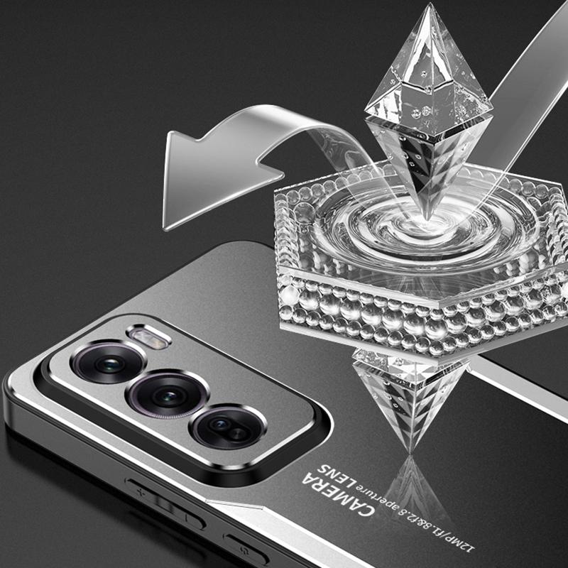 For Oppo Reno12 5G (Global) Metal Phone Case Aluminium Alloy Back Cover