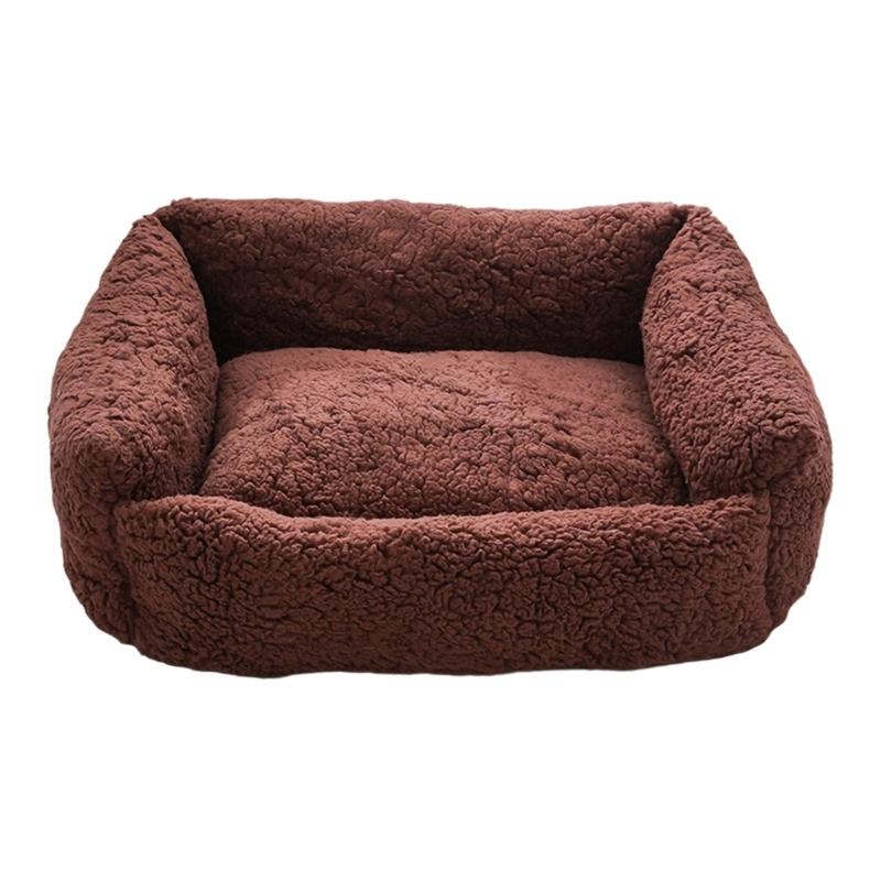 Pet Bed Kittens Puppy Birthday Gift for Dog Detachable Furry Cover for Dog and Cats Warm Bed Nest