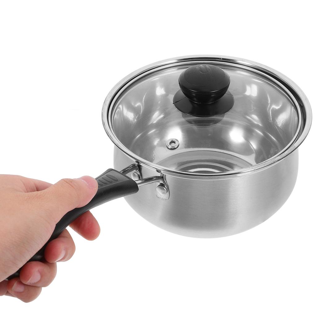 1 Stück Edelstahl Milchtopf Lebensmittelqualität Antihaft Suppentopf Für Heimkochen Knödel Gemüse Fisch Geflügel Hitzebeständig
