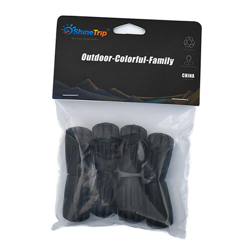 8Pcs Thickened Universal Trekking Pole Wear Resistant Stick Ends Rubber Tip