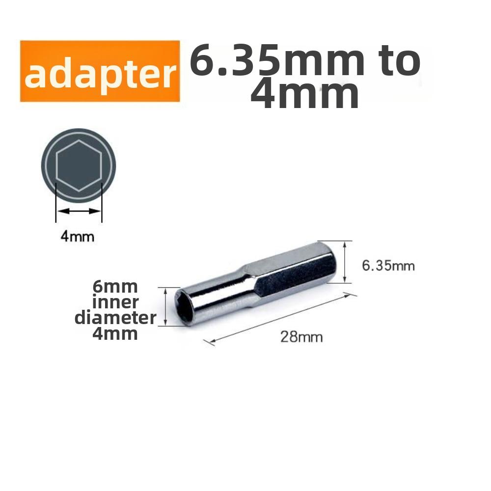 1/2Pcs 6.35mm To 4mm Magnetic Bit Holder Magnetic Screwdriver Bit Adapter  Phone Repair