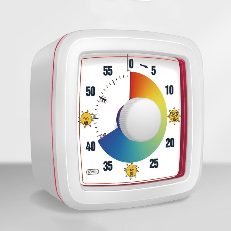 60 Minute Visual Timer Square Silent Countdown Clock For Kitchen Cooking Kids Study Classroom Office 5 Colors