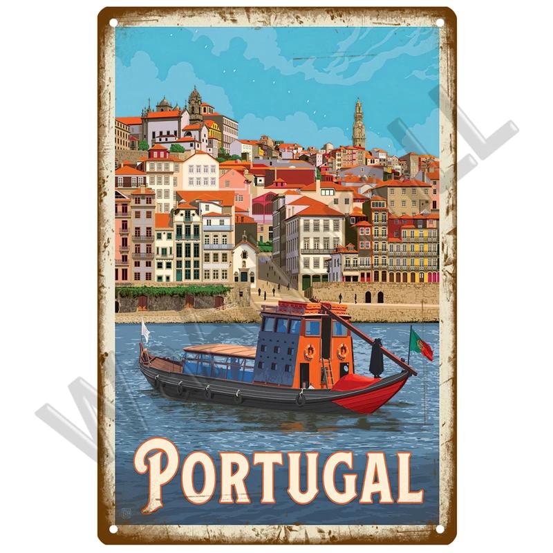 Beach Tin Sign Plaque Metal Summer Sign Metal Plate Wall Decor For Beach Bar House Surf Club Decorative Iron Painting Poster