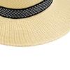 Summer Raffi Woven Straw Hat Retro Jazz Top Hat Men and Women Surfing Foldable Sun Protection Hat