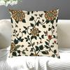 Boho Floral Botanical Print Throw Pillow Case Cushion Cover for Bedroom Home Decor Accent Pillow 40x40cm