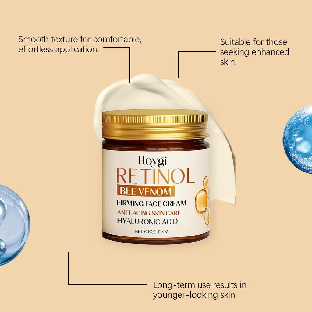Firming Retinol Cream for Skin Brightening Deep Hydration Smooth and Elastic Skin Moisturized Radiant Skincare Cream