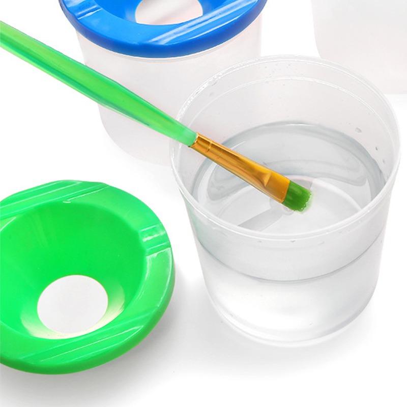 1/10pcs Children's Painting Pen Wash Cup DIY Art Graffiti Paint Pen Wash Bucket Watercolor Gouache Diy Nail Brush Pen Wash Cup