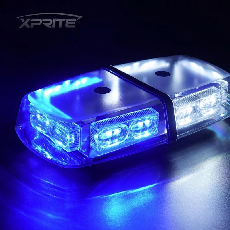 

36 светодиодов 12-24В Грузовик Полиция Пожарный Предупреждающие Мигающие Огни Синий/Белый 36LED Крыша Автомобиля Мигающий Стробоскоп Аварийный Свет DC12V