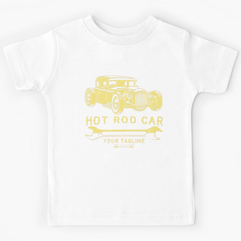 Hot Car Racing Vintage Muscle Drag Rod Kids T-Shirt 170