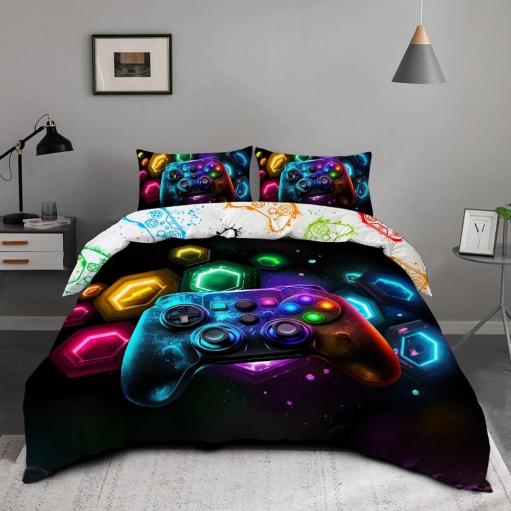 3PC Space Fragment Game Console Cover 100% Skin Friendly Polyester Comfortable Bedding No Padding