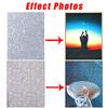 Holographic Glitter Laser Self Adhesive Waterproof  Vinyl Stickers A4 Size Overlay Photos Windows Laptops Decorations 10pcs Sets