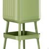 Modern Large Capacity Rolling Trash Can Without Lid for Office, Kitchen, Restaurant, Bathroom.