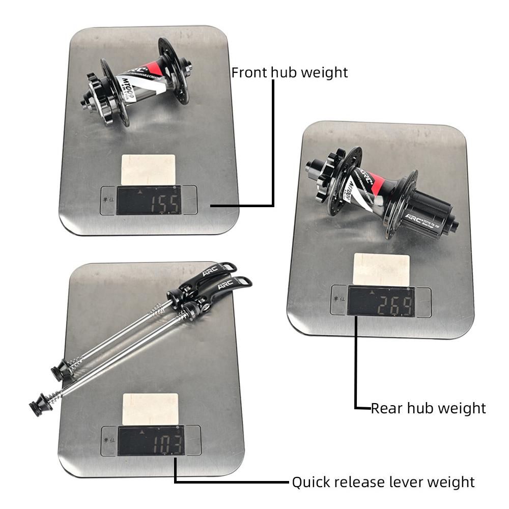 1 paire de moyeux de frein à disque avant et arrière, 8 à 11 vitesses, 6 griffes, 3 dents, avec levier à dégagement rapide