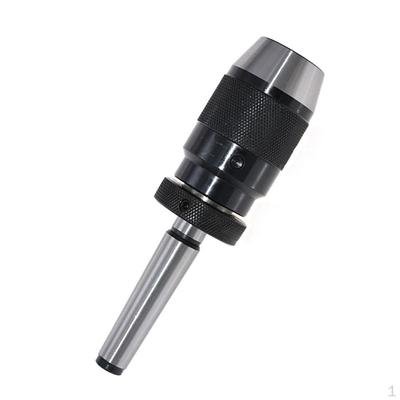 Steel Self-Tightening Keyless Lathe Drill Chuck MT2 B16 Arbor Live