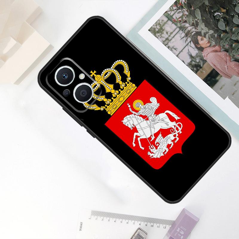 Georgia Flag Case For OPPO Reno 8T 4Z 5Z 11F 10 Pro 4 5 6 8 7 Lite OPPO Find X6 X5 Pro X2 X3 Neo Cover