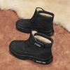 Klassischer Herren-Schneestiefel Herren Warme High Tops Warm Rutschfest Abriebfest Dick Plüsch Trendige Allround-Stiefel für Herren Baumwollschuh