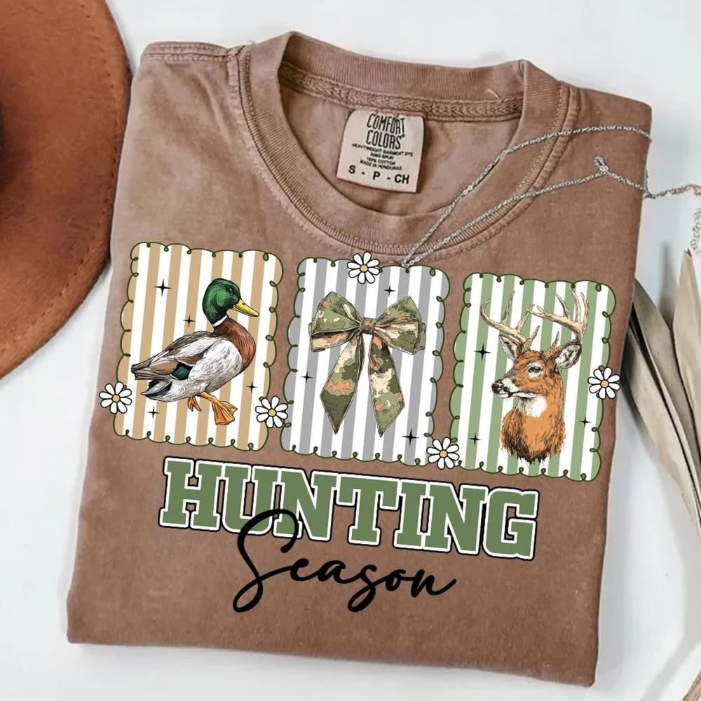 

Hunting Season TShirt, Preppy Camo Shirt, Duck Hunter Sublimation Shirt All Size XL