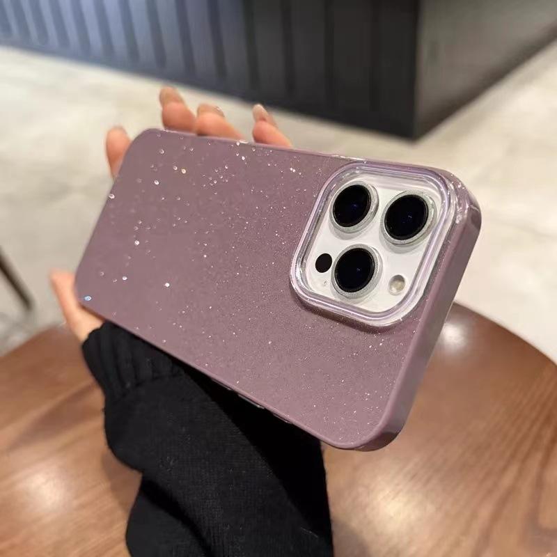 Applicable to iPhone16E mobile phone case 14plus new 15promax luxury glitter 12 personality 13 protective case