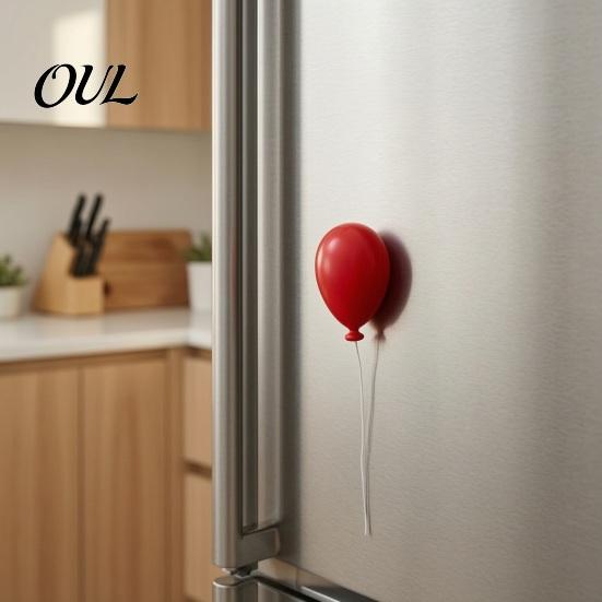 Magnetic Photo Holders 6Pcs/Set 3D Balloon Refrigerator Magnet, Shape Memo Whiteboard Magnets Holder Decorative Magnet for Locker Fridge Door Set
