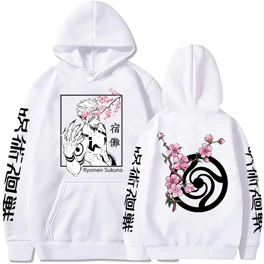 Hot Anime Jujutsu Kaisen RyoUnisex Sukuna Printed Long Sleeve Unisex Fashion Hoodies Hooded Sweatshirts Pullovers