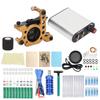 Coil Tattoo Machine Kit Practice Skin Clip Cord Tattoo Transfer Paper Novice Tattoo Tool Set