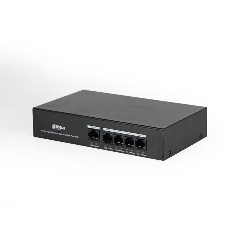 Dahua 4-Port 100Mbps Unmanaged PoE Switch CN Plug (adapter Included)