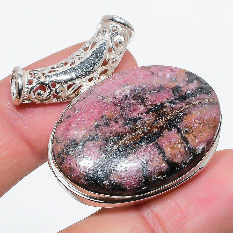 

Rhodonite Gemstone Handmade Ethnic Jewelry Pendant 1.50 SR-8610