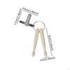 Mini Drumstick Keychain Musical Instrument Toy Compact Percussion Maintenance Tool with Drum Key for