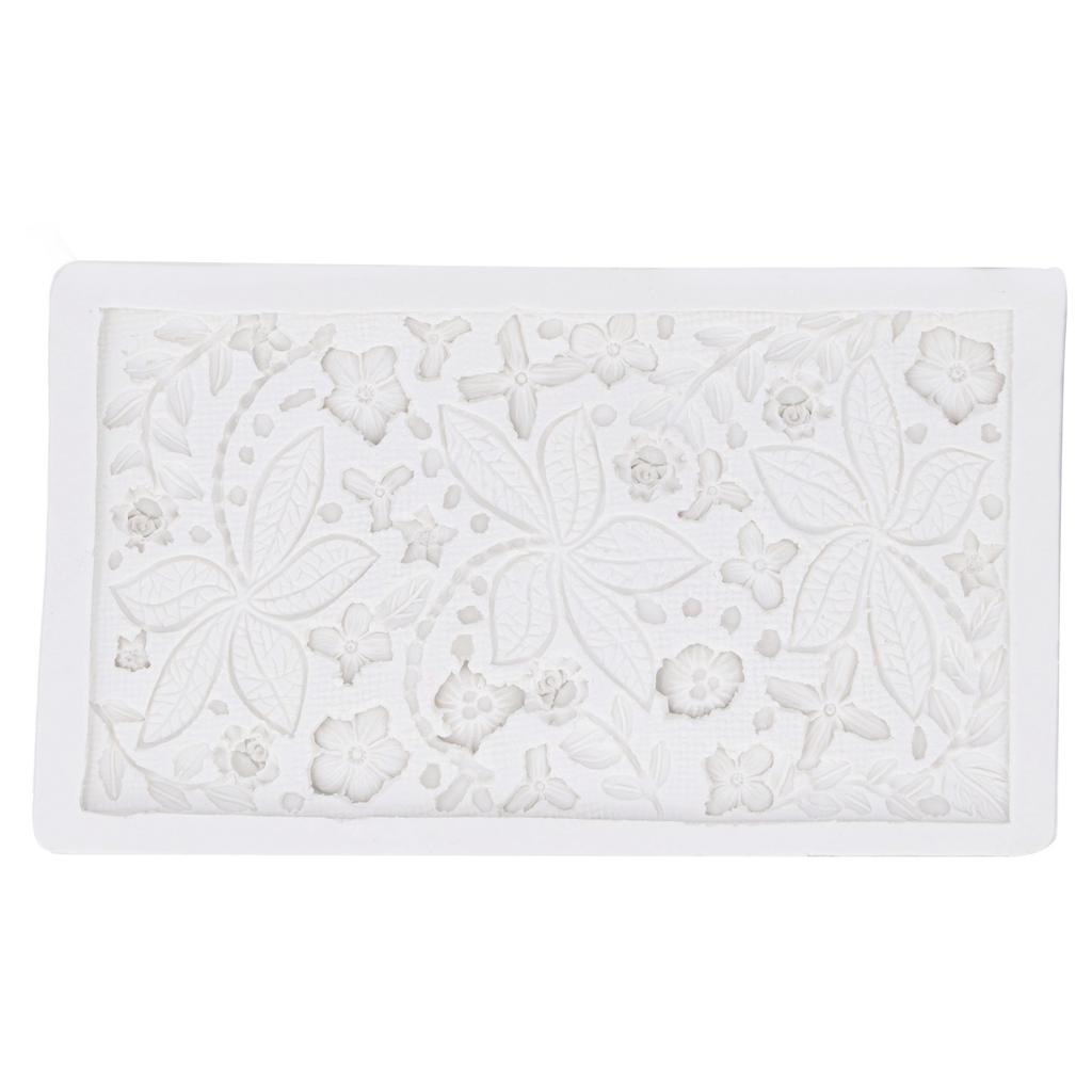 Flower Leaf Fondant Mold DIY Cake Decoration Silicone Mold for Candy Chocolate Soap