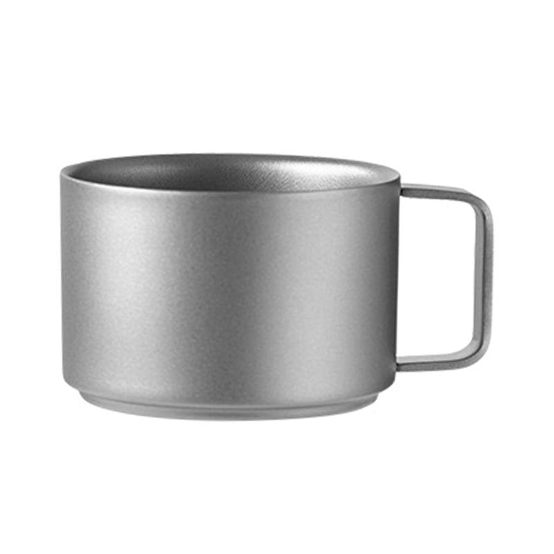 100ml Portable Metal Coffee Mug Compact Camping Drinkware Travel Cup With Handle for Outdoor Travel Camping Home