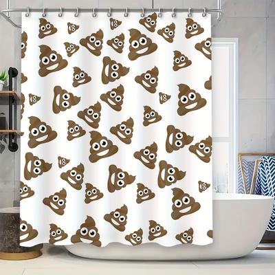 Vintage Weihnachtsmann Duschvorhang Weihnachten Dekorativ 3D Druck Badezimmer Dekoration Wasserdichter Stoff Heimtextil